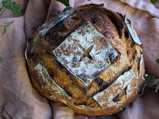 Cinnamon Raisin Sourdough Boule