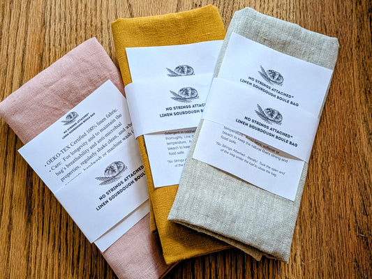 100% Linen Bread Storage Bags