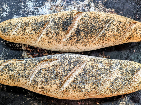 Two Poppyseed Baguettes (Gluten Alternative)