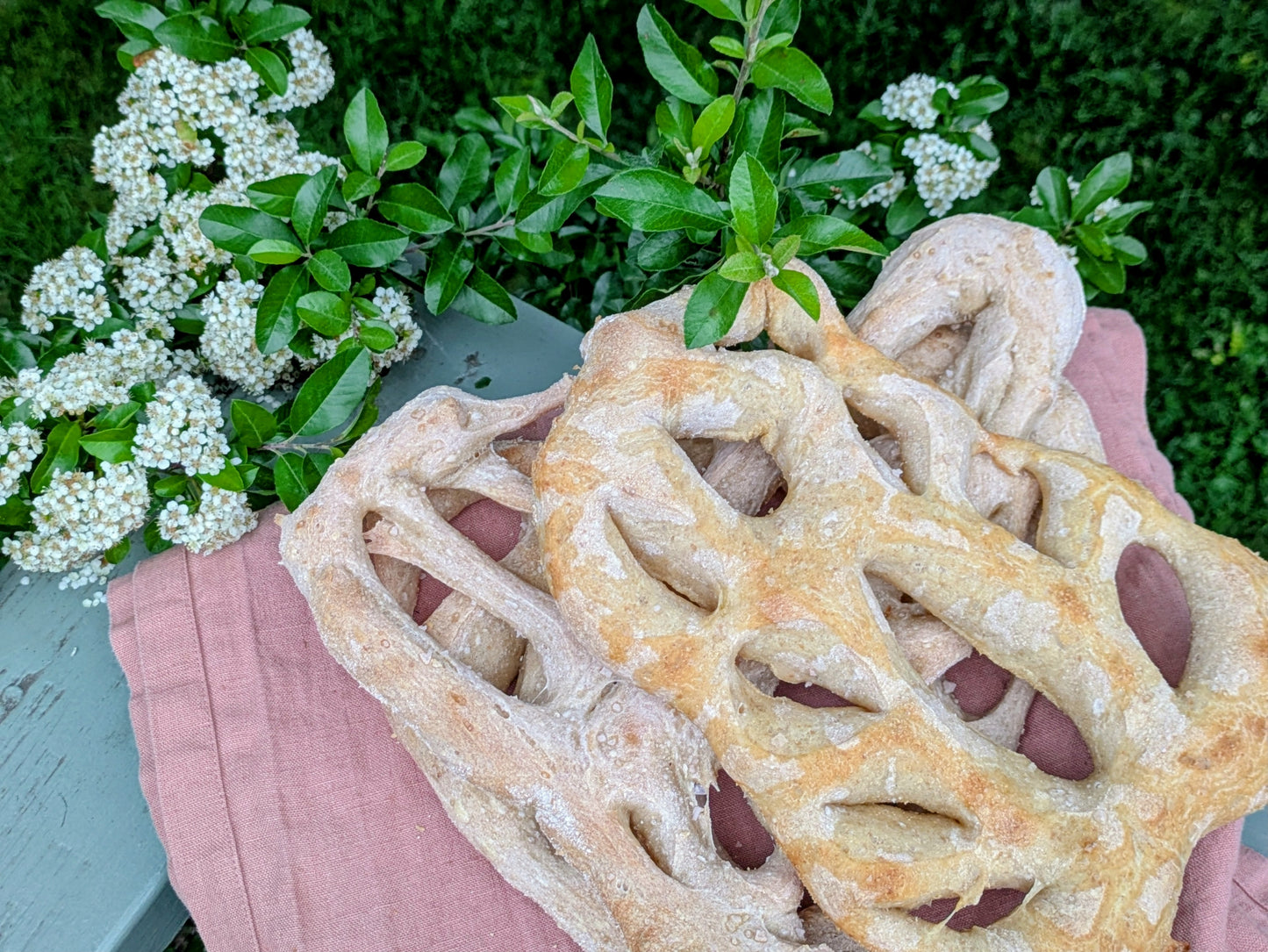 Fougasse- a rustic, chewy French flatbread