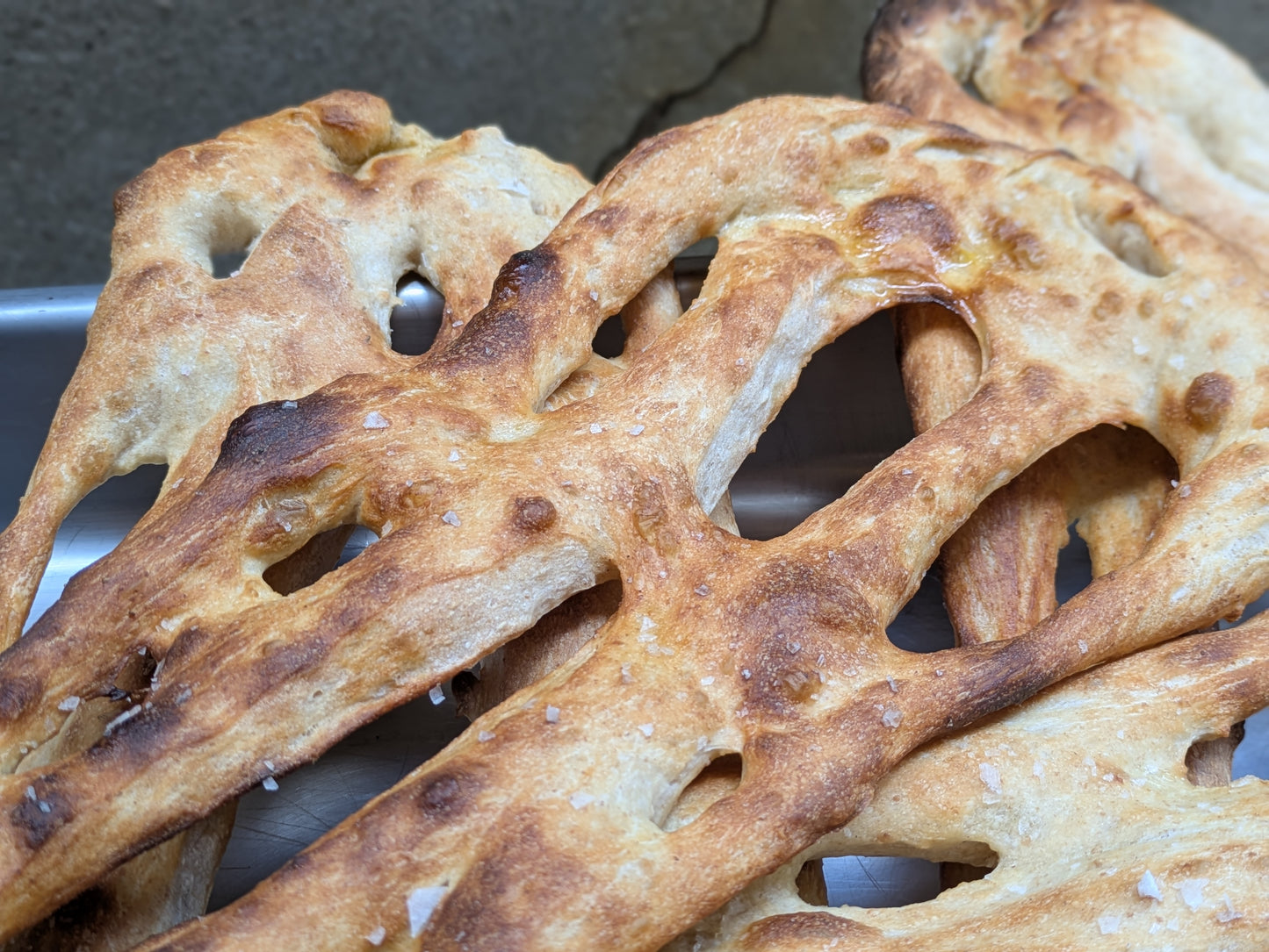 Fougasse- a rustic, chewy French flatbread